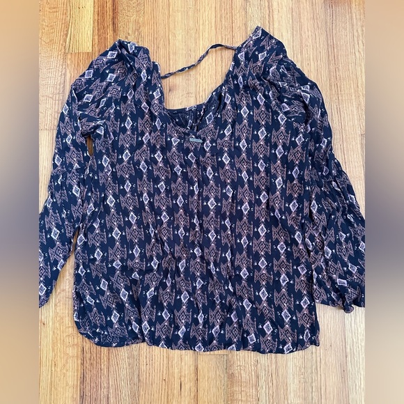 Billabong Sweet Sand Boho Tribal Tunic Top Size L(c6 - Picture 3 of 11